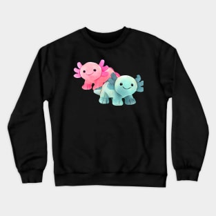 Axolotl brother and sister Crewneck Sweatshirt